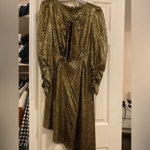 Gold Metallic Women's Dress